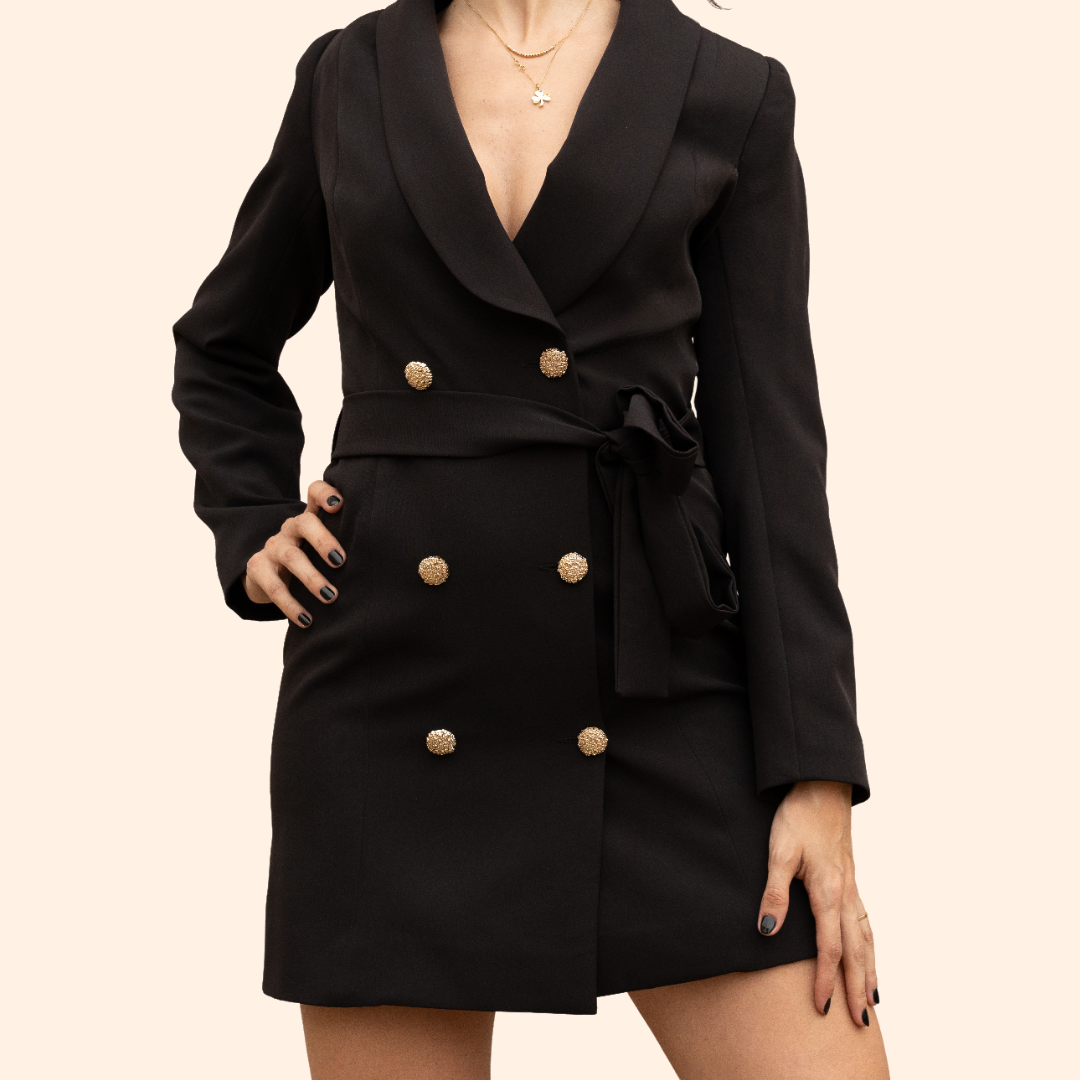 Double-breasted blazer dress