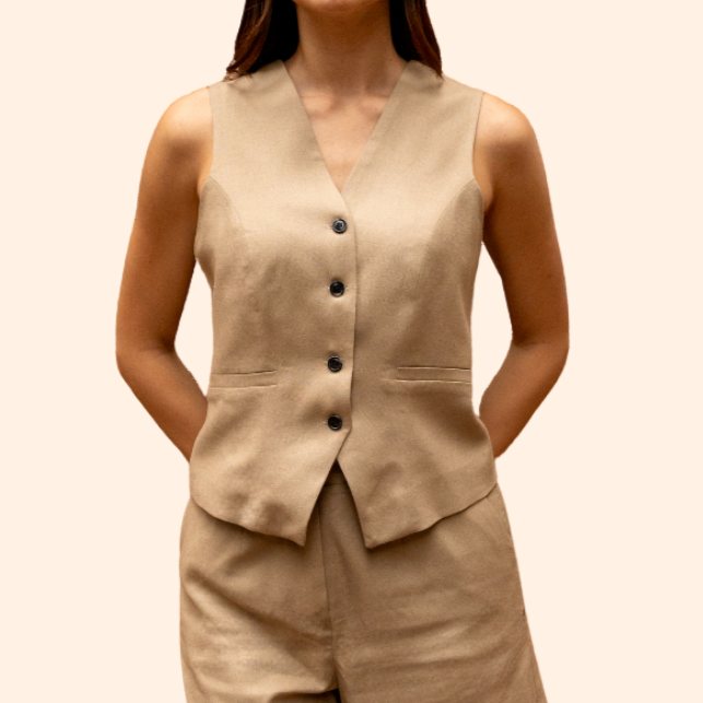 Linen waistcoat
