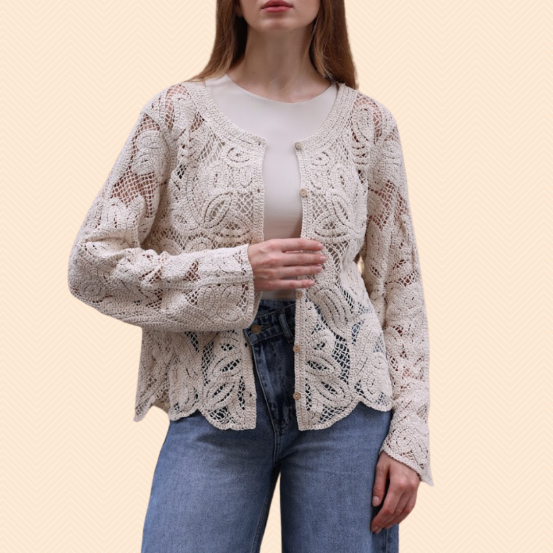 Boho crochet cardigan