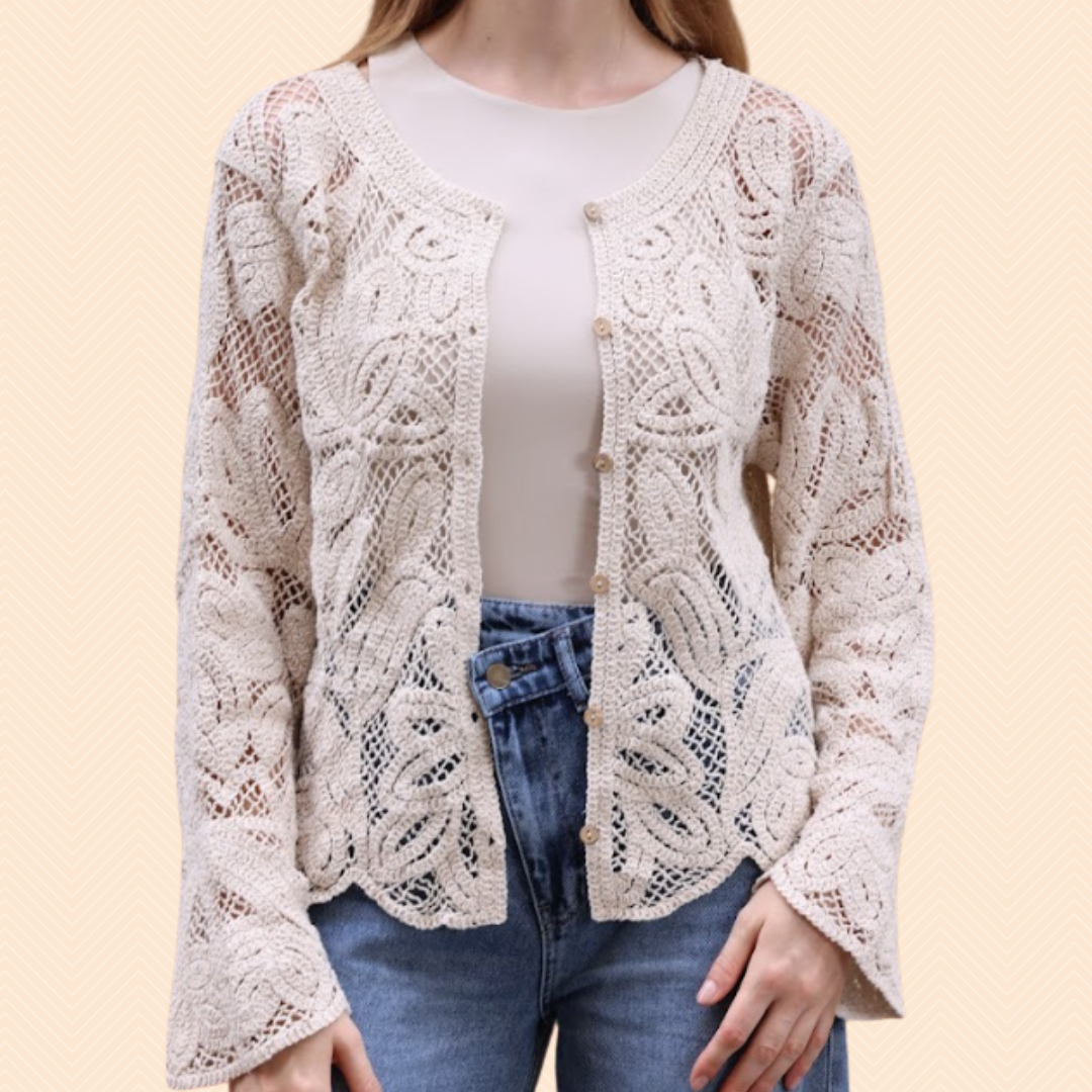 Boho crochet cardigan