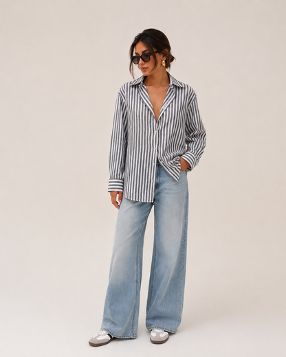 Striped one sided shirt