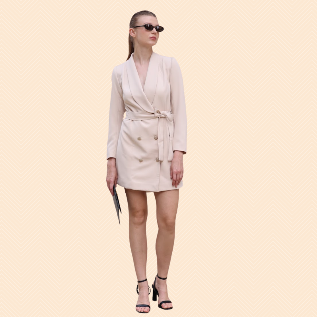 Double-breasted blazer dress