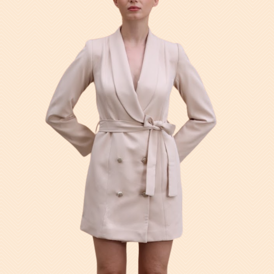 Double-breasted blazer dress