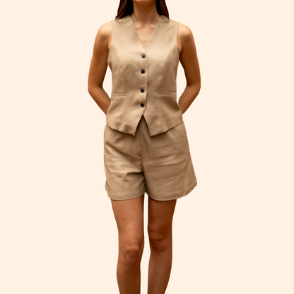 Linen shorts